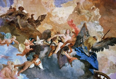 Kidnapping of Venus by Kronos (detail) by Giovanni Battista Tiepolo