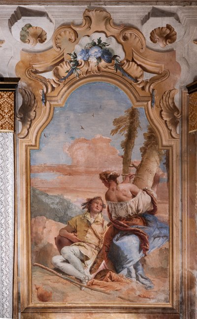 Angelica and Medoro Engrave Their Names on the Bark of the Plants by Giovanni Battista Tiepolo