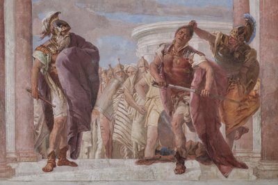 Small Building: View of the First Room and its Frescoes Representing Episodes from the Iliad: 