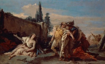 Rinaldo Abandoning Armida by Giovanni Battista (1696-1770) Tiepolo