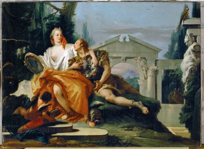 Rinaldo Under the Spell of Armida. From Torquato Tasso by Giovanni Battista (1696-1770) Tiepolo