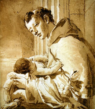 St. Anthony Holding the Christ Child by Giovanni Battista Tiepolo
