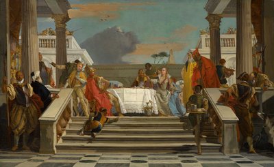 The Banquet of Cleopatra and Antony by Giovanni Battista Tiepolo