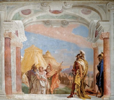 Eurybates and Talthybius leading Briseis to Agamemnon by Giovanni Battista Tiepolo