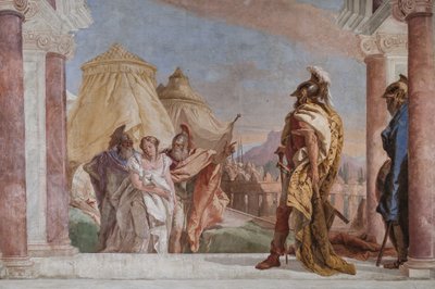 Eurybates and Talthybius leading Briseis to Agamemnon by Giovanni Battista Tiepolo