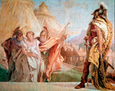 Iliad of Homer: Thaltybios and Eryrates Take Briseis to Agamemnon by Giovanni Battista Tiepolo