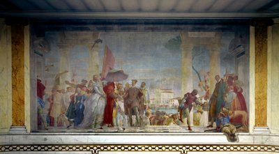 The King of France Henry III Received in Venice by Federico Contarini in 1574 by Giovanni Battista Tiepolo