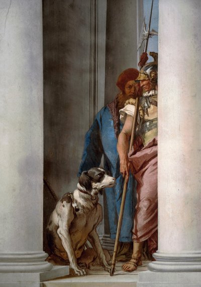 Ulysses and his dog Argus by Giovanni Battista Tiepolo