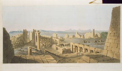 General View of the Ruins of the Great Temple of Carnac, discovered by G. Belzoni, from Plates Illustrative of the Researches in Egypt and Nubia, engraved by Charles Hullmandel (1789-1850) by Giovanni Battista Belzoni