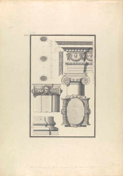 Remains of an Ionic Temple of Bacchus at Aphrodisias by Giovanni Battista Borra