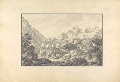 View of the Source of the Lycus River (Nahr el-Kelb) by Giovanni Battista Borra