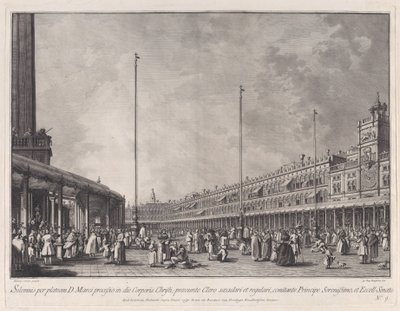 Plate 9: Procession on Corpus Christi Day in the Piazza San Marco, from 