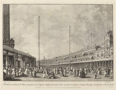 Procession on Corpus Christi Day in the Piazza San Marco by Giovanni Battista Brostoloni