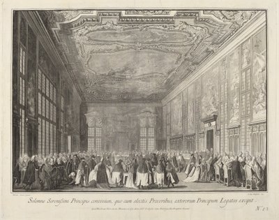 The Doge Entertains Foreign Ambassadors at a Banquet by Giovanni Battista Brostoloni