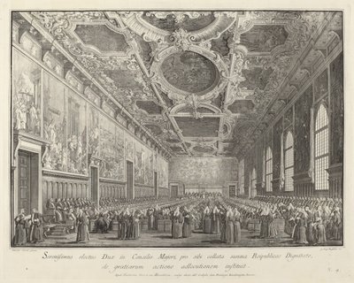 The Doge Returns Thanks in the Sala del Consiglio Maggior by Giovanni Battista Brostoloni