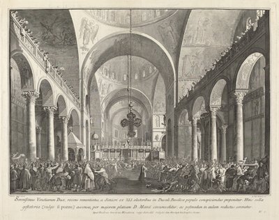 The Newly Elected Doge Presented to the People in San Marco by Giovanni Battista Brostoloni