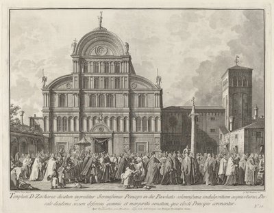 Visit of the Doge to San Zaccaria on Easter Day, 1763-1766 by Giovanni Battista Brostoloni