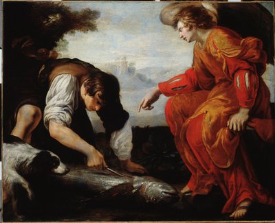 Tobias Meets the Archangel Raphael by Giovanni Battista Carlone