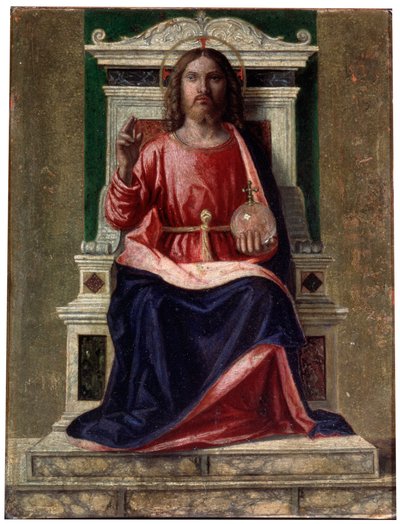Christ Enthroned, Saviour of the World by Giovanni Battista Cima da Conegliano