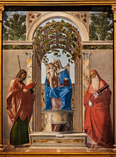 Enthroned Madonna with Infant Jesus between Saints James and Jerome by Giovanni Battista Cima da Conegliano