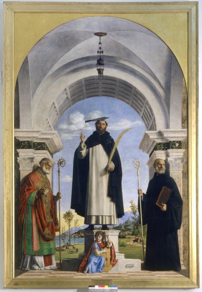 Saint Peter Martyr with Saints Nicholas and Benedict by Giovanni Battista Cima da Conegliano