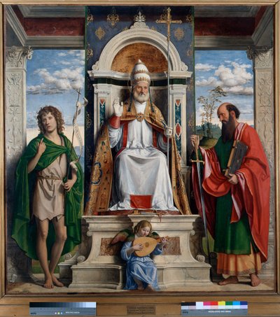 St. Peter Enthroned with St. John the Baptist and St. Paul by Giovanni Battista Cima da Conegliano
