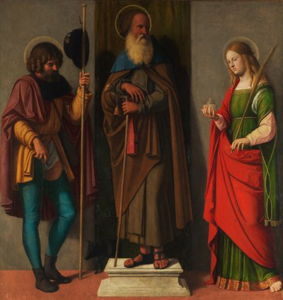 Three Saints: Roch, Anthony Abbot, and Lucy, c.1513 by Giovanni Battista Cima da Conegliano