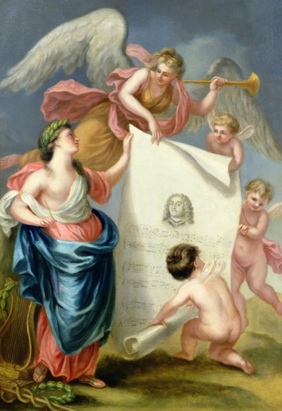 Allegorical study for a memorial print of Handel by Giovanni Battista Cipriani