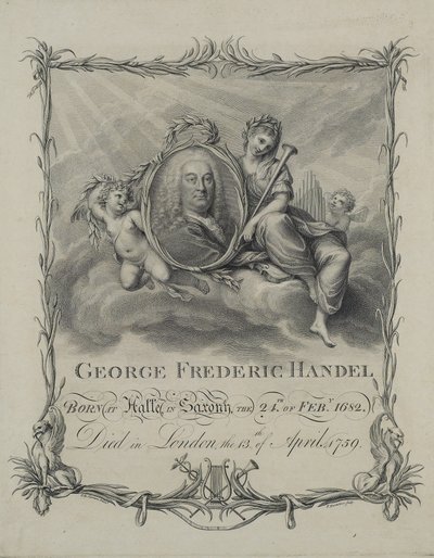 George Frideric Handel, Engraved by Francesco Bartolozzi, c.1790 by Giovanni Battista Cipriani