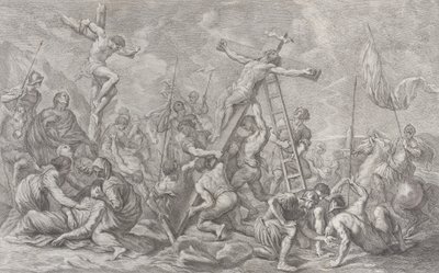The Crucifixion, with the Lowering of the Cross at Center, Soldiers Throughout, and a Thief, 1762 by Giovanni Battista Cipriani