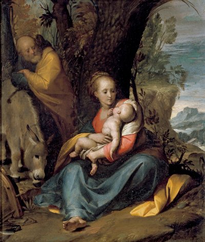 The Rest on the Flight into Egypt by Giovanni Battista Crespi