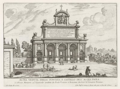 Fountain of the Acqua Paola in Rome by Giovanni Battista Falda