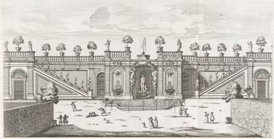 Fountain of Venus in the Gardens of Villa Doria Pamphilj in Rome by Giovanni Battista Falda