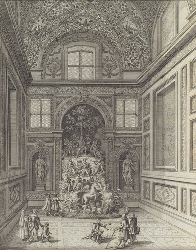 Stanza de Venti in the Theatre of Belvedere of Frascati, 1691 or after by Giovanni Battista Falda