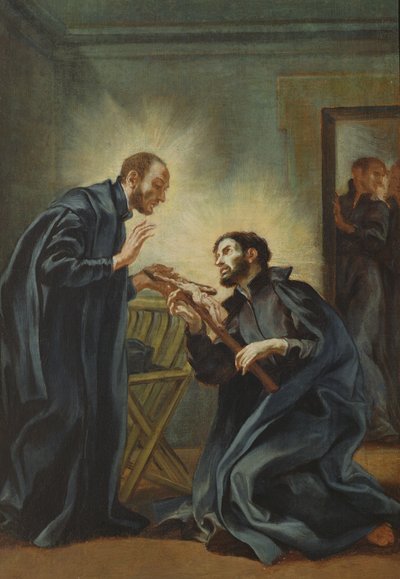 St Ignatius of Loyola sending St Francis Xavier to India by Giovanni Battista Gaulli