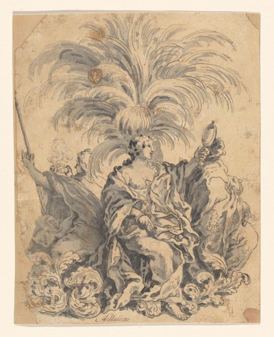 Group of Sugar Work with Faith, Prudence, and Loyalty (?) by Giovanni Battista Lenardi