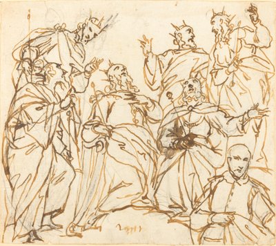 David and the Patriarchs with a Donor by Giovanni Battista Maganza II