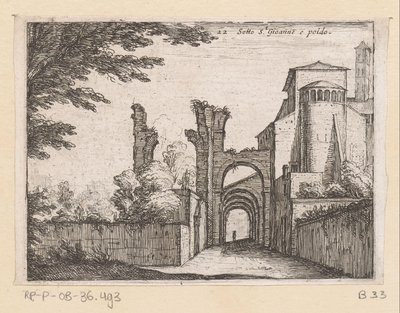Clivus Scauri and the Santi Giovanni e Paolo by Giovanni Battista Mercati