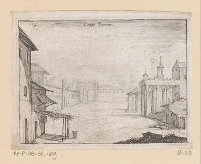 View of the Roman Forum in Rome by Giovanni Battista Mercati