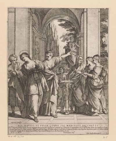 Saint Viviane Refuses to Sacrifice to Pagan Gods by Giovanni Battista Mercati