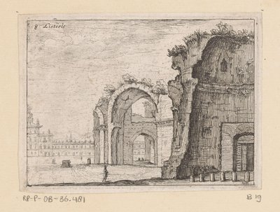 Ruins of the Baths of Diocletian in Rome (Views of Rome) by Giovanni Battista Mercati