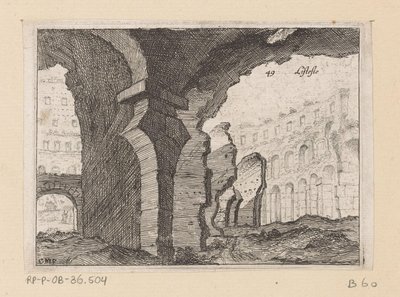 Ruins of the Colosseum in Rome by Giovanni Battista Mercati