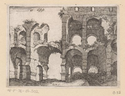 Ruins of the Colosseum in Rome (Views of Rome) by Giovanni Battista Mercati