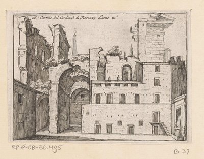 Ruins of the Serapeum in Rome by Giovanni Battista Mercati