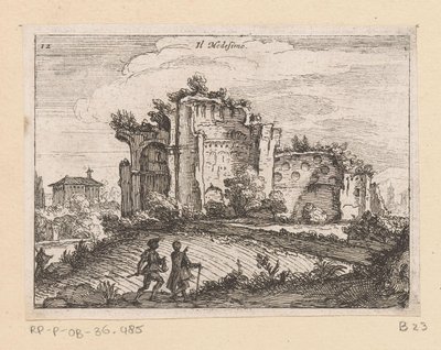 Ruins in a Landscape by Giovanni Battista Mercati