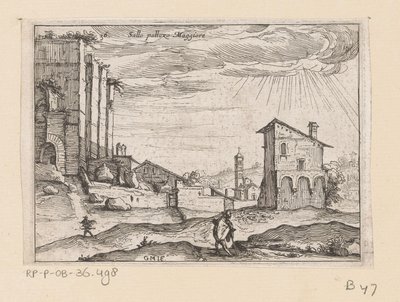 Ruins of Palazzo Maggiore in Rome and Nearby Buildings (Views of Rome) by Giovanni Battista Mercati