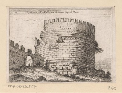 Tomb of Caecilia Metella in Rome by Giovanni Battista Mercati