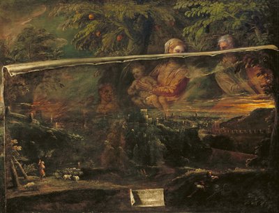 A Vision of the Holy Family near Verona by Giovanni Battista Moroni