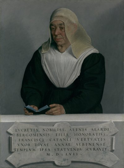 Lucrezia Agliardi Vertova 1490-1558, 1557 by Giovanni Battista Moroni