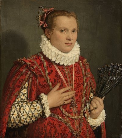 Portrait of a Young Woman. 1560-78 by Giovanni Battista Moroni